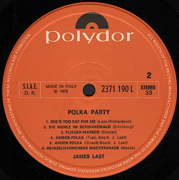 James Last - Polka-Party | Polydor (2371 190 A) - 4