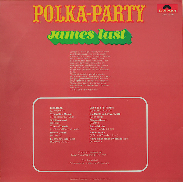 James Last - Polka-Party | Polydor (2371 190 A) - 2