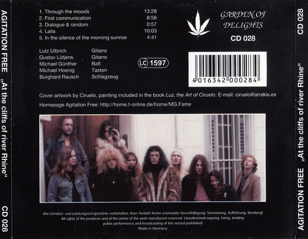 Agitation Free - At The Cliffs Of River Rhine | Garden Of Delights (CD 028) - 2