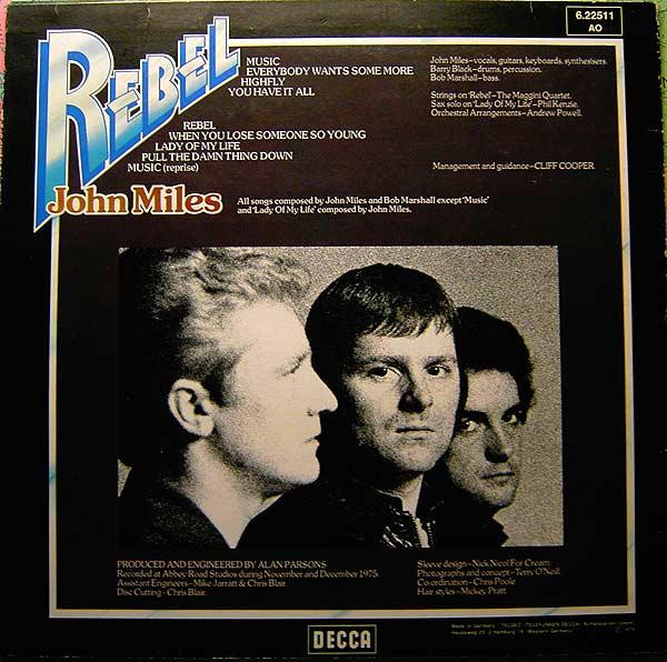 John Miles - Rebel | Decca (6.22511) - 2