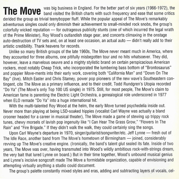 The Move - Great Move! The Best Of The Move CD | EMI (0777 7 96060 2 3) - 4 The Move - Great Move! The Best Of The Move CD | EMI (0777 7 96060 2 3) - 4