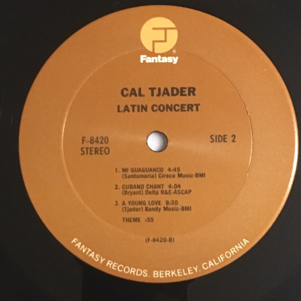 Cal Tjader - Cal Tjader's Latin Concert | Fantasy (8420) - 4 Cal Tjader - Cal Tjader's Latin Concert | Fantasy (8420) - 4