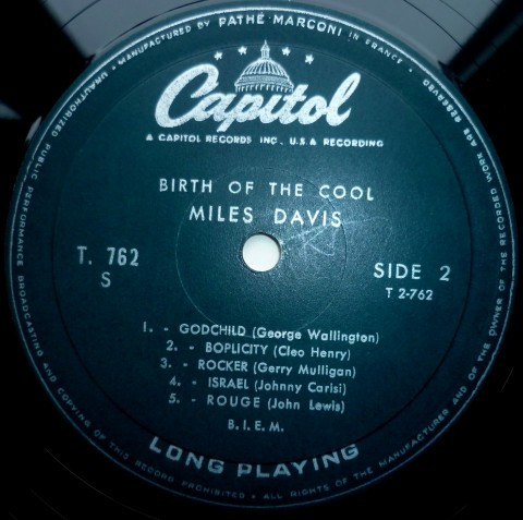 Miles Davis - Birth Of The Cool | Capitol Records (T-762) - 4 Miles Davis - Birth Of The Cool | Capitol Records (T-762) - 4