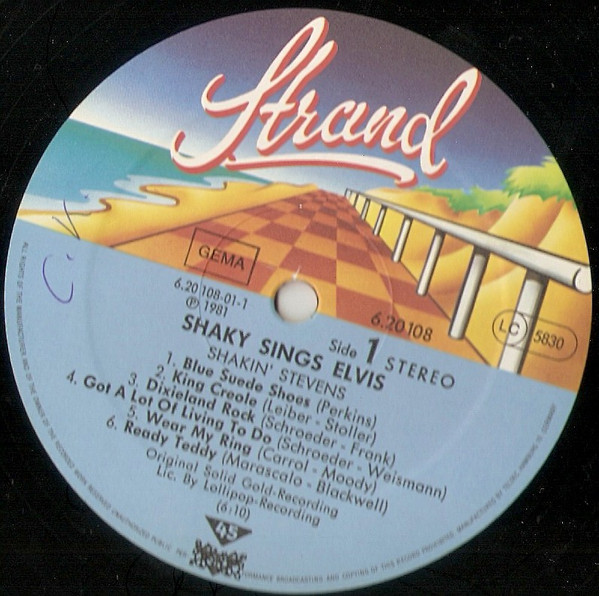 Shakin' Stevens - Shaky Sings Elvis | Strand (6.20108) - 2