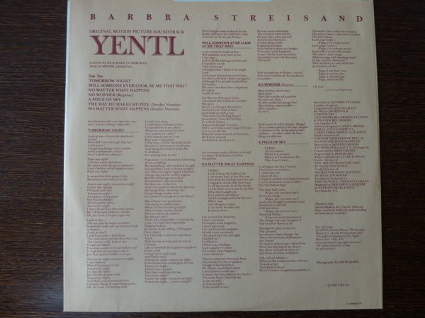 Barbra Streisand - Yentl - Original Motion Picture Soundtrack | CBS (86302) - 3