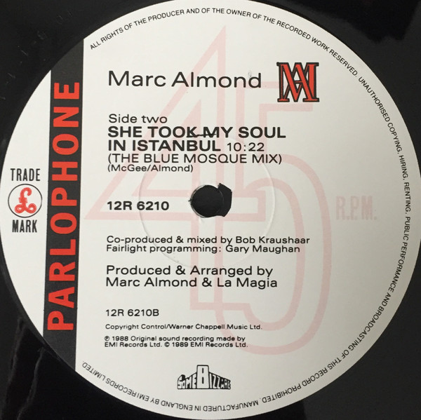 Marc Almond - Only The Moment | Parlophone (12R 6210) - 4