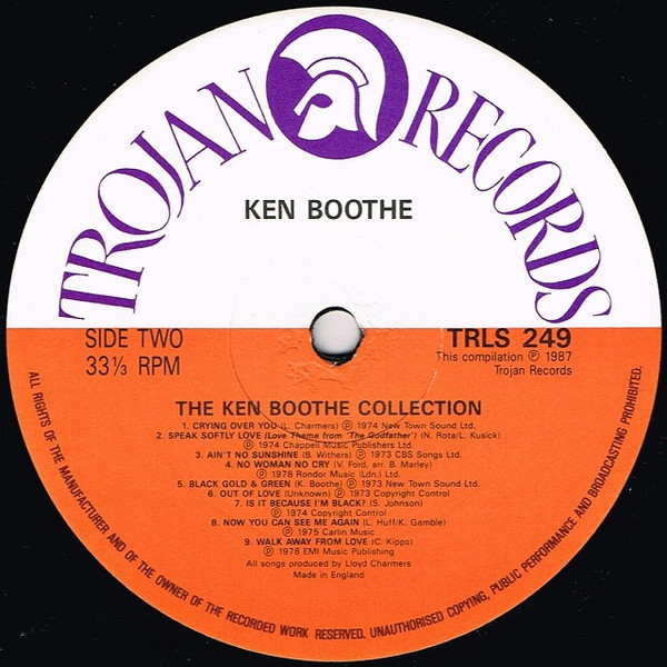 Ken Boothe - The Ken Boothe Collection (Eighteen Classic Songs) | Trojan Records (TRLS 249) - 4 Ken Boothe - The Ken Boothe Collection (Eighteen Classic Songs) | Trojan Records (TRLS 249) - 4