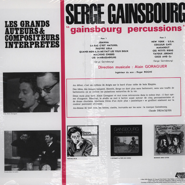 Serge Gainsbourg - Gainsbourg Percussions | 4 Men With Beards (4M195) - 2 Serge Gainsbourg - Gainsbourg Percussions | 4 Men With Beards (4M195) - 2