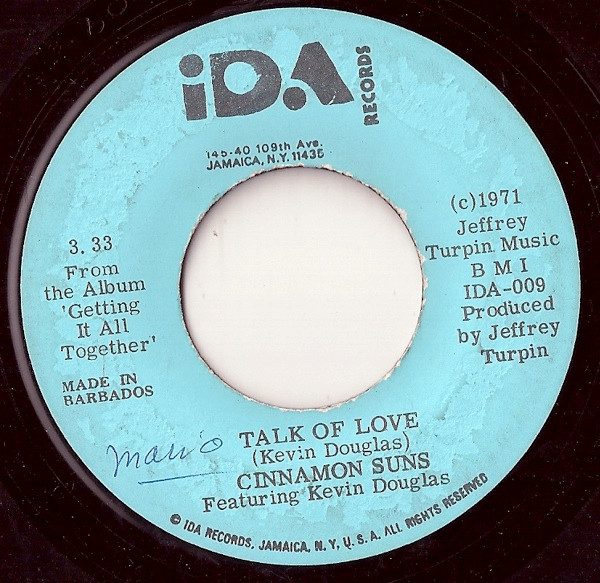 Cinnamon Suns - Talk Of Love / Reggay Express | Ida Records (IDA-010)