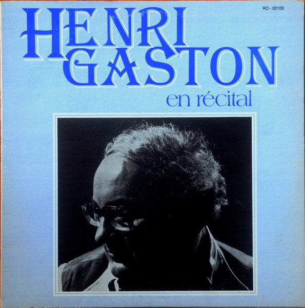 Henri Gaston - En Récital | Rovox (RO-00100) - main Henri Gaston - En Récital | Rovox (RO-00100) - main