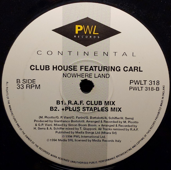 Club House Featuring Carl Fanini - Nowhere Land | PWL Continental (PWLT 318) - 3 Club House Featuring Carl Fanini - Nowhere Land | PWL Continental (PWLT 318) - 3