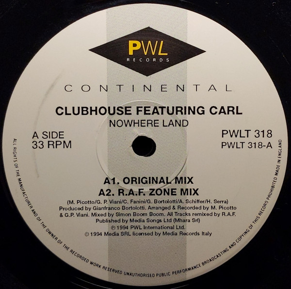 Club House Featuring Carl Fanini - Nowhere Land | PWL Continental (PWLT 318) - 2 Club House Featuring Carl Fanini - Nowhere Land | PWL Continental (PWLT 318) - 2