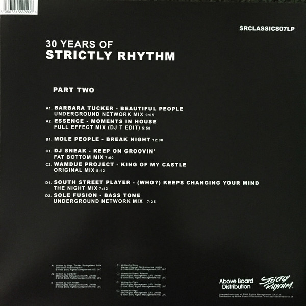 Various - 30 Years Of Strictly Rhythm Part Two | Strictly Rhythm (SRCLASSICS07LP) - 2 Various - 30 Years Of Strictly Rhythm Part Two | Strictly Rhythm (SRCLASSICS07LP) - 2
