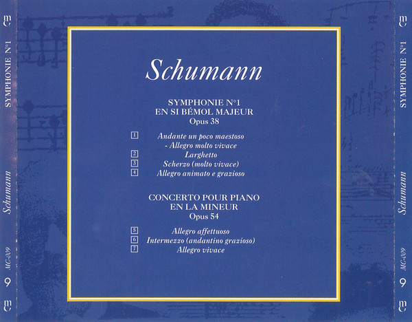 Robert Schumann - Symphonie N°1 En Si Bémol Majeur, Opus 38 - Concerto Pour Piano En la Mineur, Opus 54 | Marshall Cavendish (MC-009) - 4