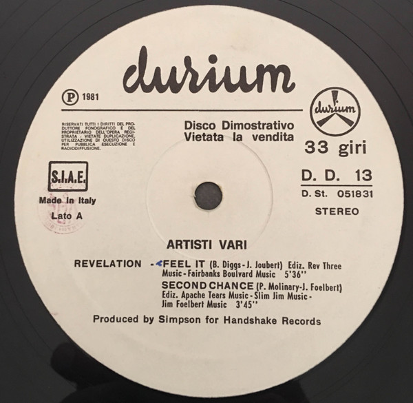 Various - Untitled | Durium (D.D. 13) - main