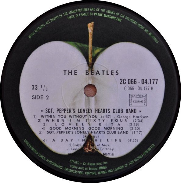The Beatles - Sgt. Pepper's Lonely Hearts Club Band | Odeon (2 C 066-04177) - 4