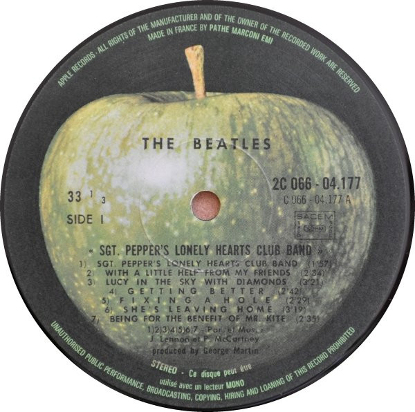 The Beatles - Sgt. Pepper's Lonely Hearts Club Band | Odeon (2 C 066-04177) - 3
