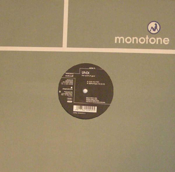Unix - The Spirit Of God | Monotone Records (MON-0015-12)