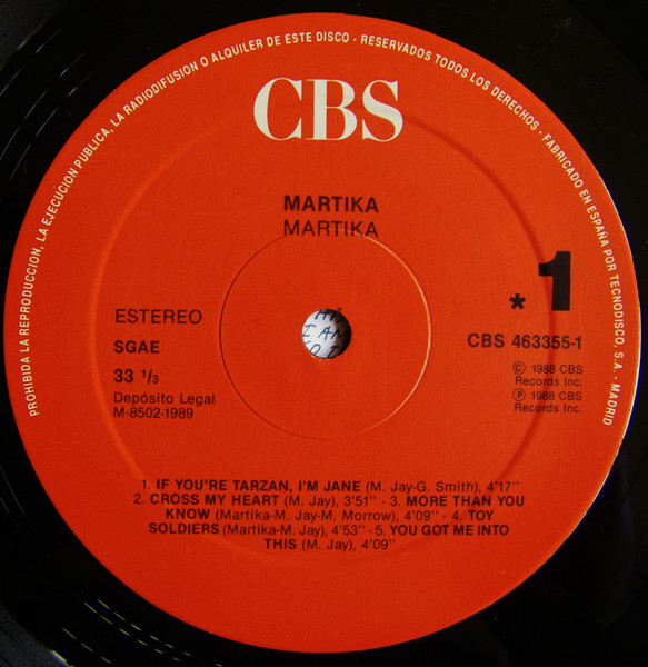 Martika - Martika | CBS (CBS 463355 1) - 3