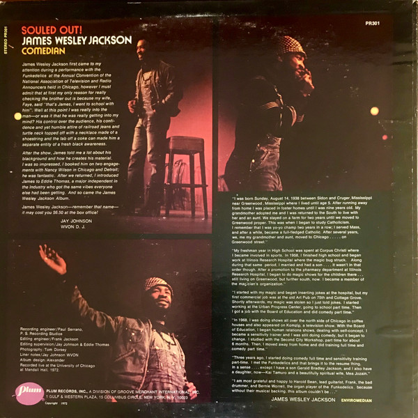 James Wesley Jackson - Souled Out | Plum Records (PR-301) - 2