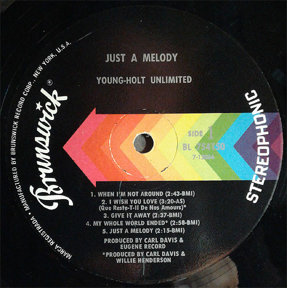 Young Holt Unlimited - Just A Melody [Vinyl] | Brunswick (BL 754150) - 3
