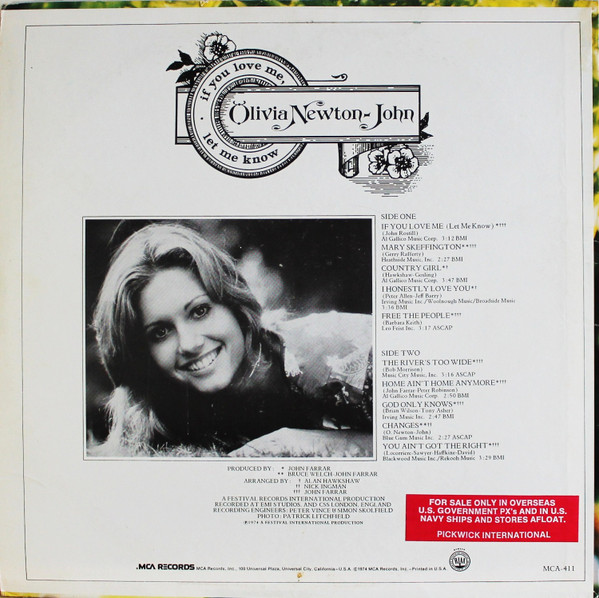 Olivia Newton-John - If You Love Me, Let Me Know | MCA Records (MCA-411) - 2 Olivia Newton-John - If You Love Me, Let Me Know | MCA Records (MCA-411) - 2
