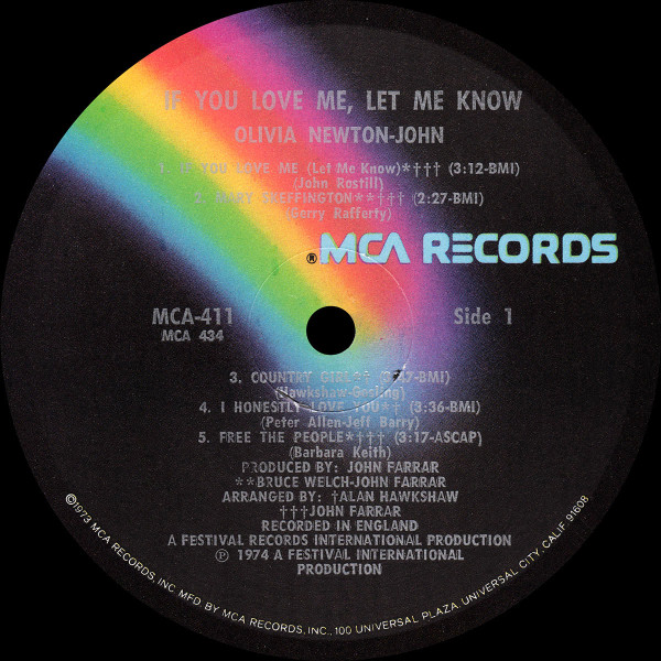 Olivia Newton-John - If You Love Me, Let Me Know | MCA Records (MCA-411) - 3 Olivia Newton-John - If You Love Me, Let Me Know | MCA Records (MCA-411) - 3