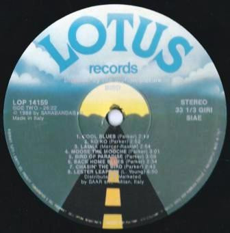 Charlie Parker - Bird (Inspired By The Motion Picture) | Lotus (LOP 14159) - 2