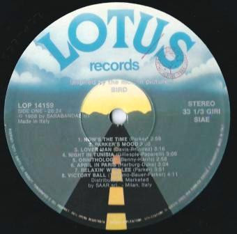 Charlie Parker - Bird (Inspired By The Motion Picture) | Lotus (LOP 14159) - 3