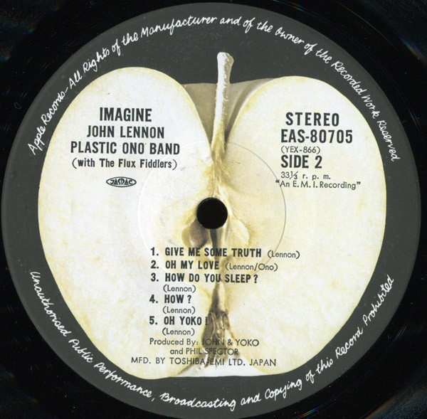 John Lennon - Imagine | Apple Records (EAS-80705) - 3