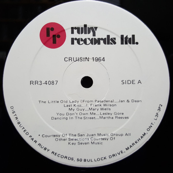 Various - Cruisin' 1964 [Vinyl] | Ruby Records Limited (RR3-4087) - 3