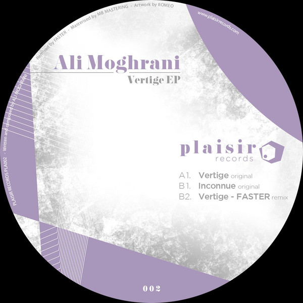 Ali Moghrani - Vertige EP | Plaisir Records (PLA002) - main