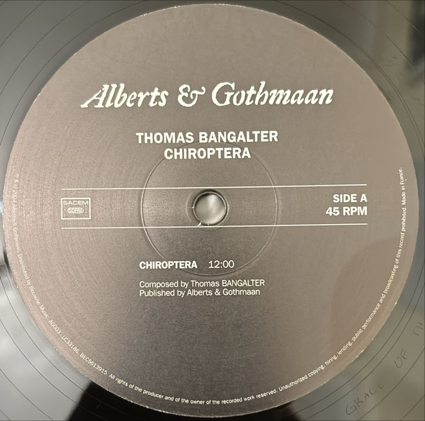Thomas Bangalter - Chiroptera | Because Music (BEC5613915) - 3 Thomas Bangalter - Chiroptera | Because Music (BEC5613915) - 3