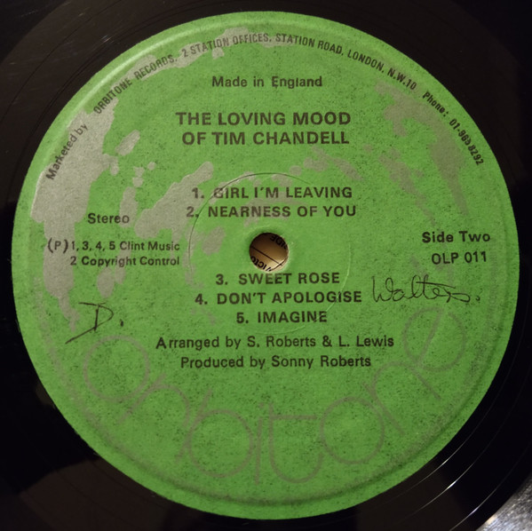 Tim Chandell - The Loving Moods Of Tim Chandell | Orbitone Records (OLP 011) - 4