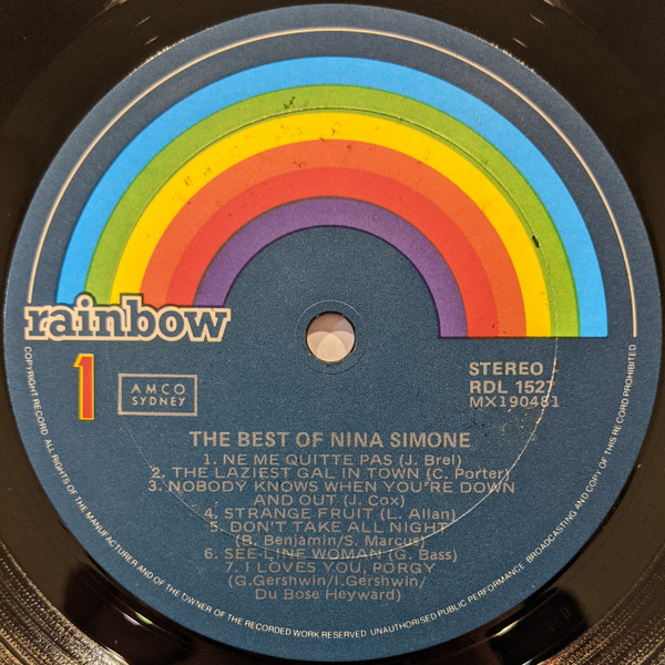 Nina Simone - The Best Of Nina Simone | Philips (RDL 1527) - 3 Nina Simone - The Best Of Nina Simone | Philips (RDL 1527) - 3
