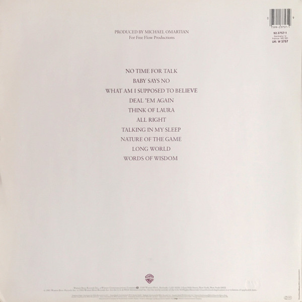 Christopher Cross - Another Page | Warner Bros. Records (92.3757-1) - 2