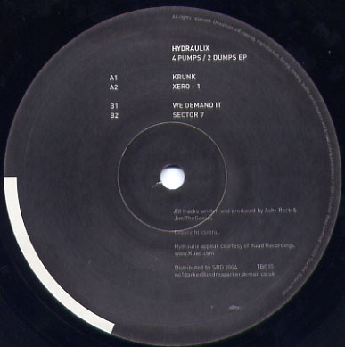 Hydraulix - 4 Pumps / 2 Dumps EP | Touchin' Bass (TB010)