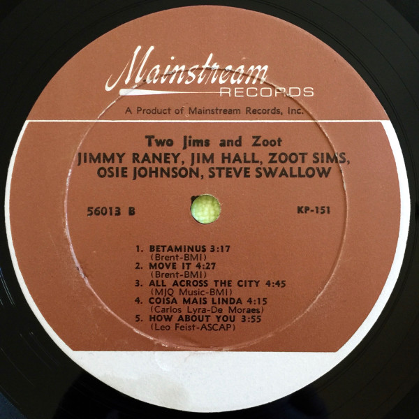 Jimmy Raney - Two Jims And Zoot | Mainstream Records (56013) - 4