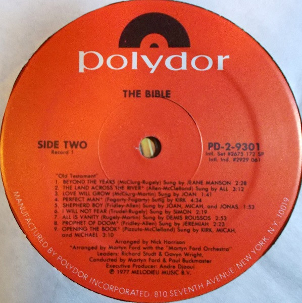 Family Of Love - The Bible | Polydor (PD-2-9301) - 4