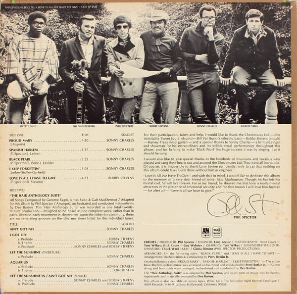 The Checkmates Ltd. - Love Is All We Have To Give | A&M Records (SP 4183) - 2 The Checkmates Ltd. - Love Is All We Have To Give | A&M Records (SP 4183) - 2