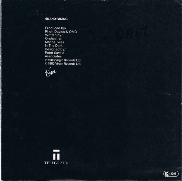 Orchestral Manoeuvres In The Dark - Telegraph | Virgin (105 285) - 2
