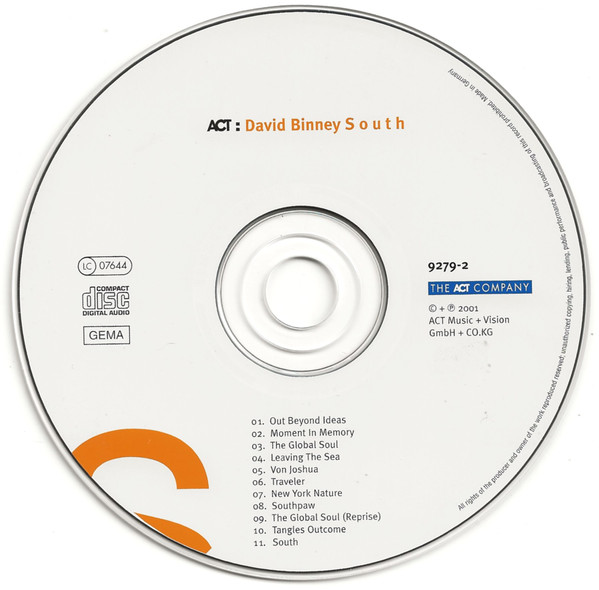 David Binney - South | ACT (ACT 9279-2) - 3 David Binney - South | ACT (ACT 9279-2) - 3