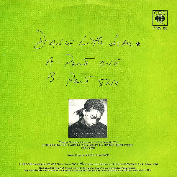Terence Trent D'Arby - Dance Little Sister | CBS (7 PRM 100) - 2 Terence Trent D'Arby - Dance Little Sister | CBS (7 PRM 100) - 2