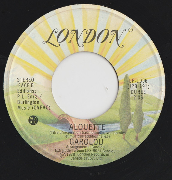 Garolou - Victoria (7") [Vinyl] | London Records (LF-1096) - 2