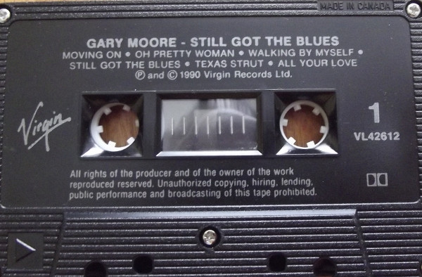Gary Moore - Still Got The Blues [Cassette] | Virgin (VL4 2612) - 4