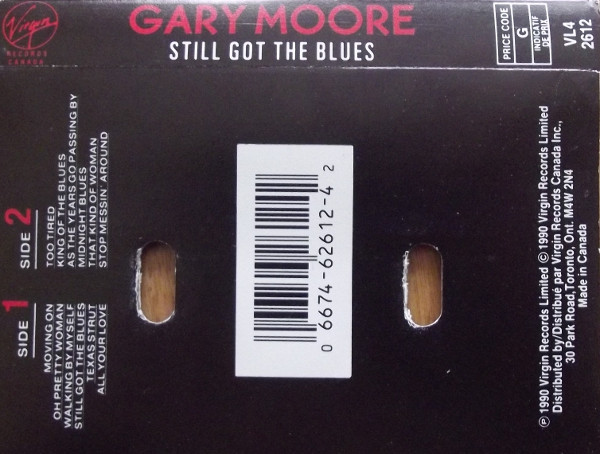 Gary Moore - Still Got The Blues [Cassette] | Virgin (VL4 2612) - 2