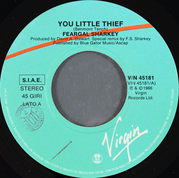 Feargal Sharkey - You Little Thief | Virgin (VIN 45181) - 3