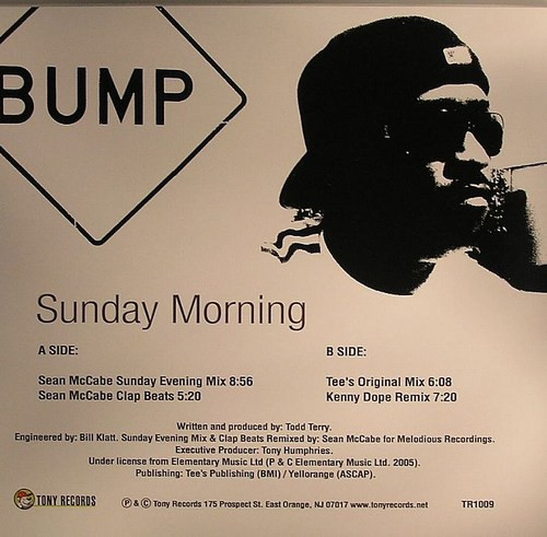 Todd Terry - Sunday Morning | Tony Records (TR1009) - 2 Todd Terry - Sunday Morning | Tony Records (TR1009) - 2