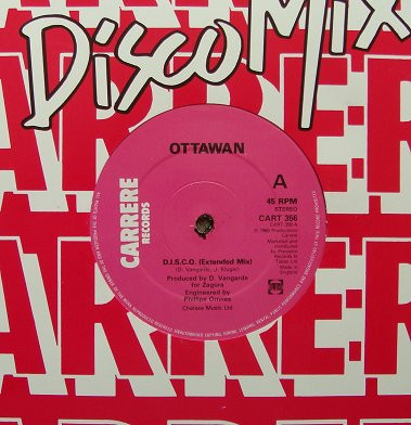 Ottawan - D.I.S.C.O.  / Hands Up | Carrere (CART 356) - 2