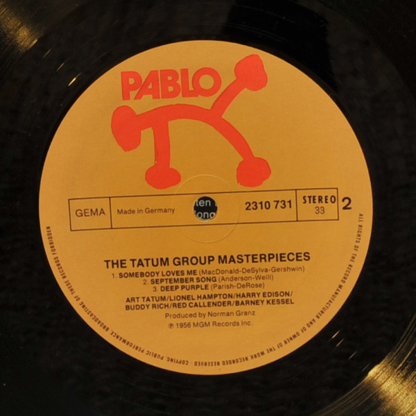 Art Tatum / Lionel Hampton / Harry Edison / Buddy Rich / Red Callender / Barney Kessel - The Tatum Group Masterpieces | Pablo Records (2310-731) - 4 Art Tatum / Lionel Hampton / Harry Edison / Buddy Rich / Red Callender / Barney Kessel - The Tatum Group Masterpieces | Pablo Records (2310-731) - 4